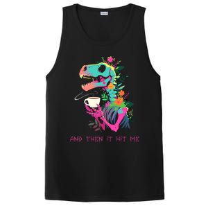 Funny Skeleton Dinosaur Costume Goth Halloween Cool Gift PosiCharge Competitor Tank