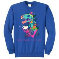 Funny Skeleton Dinosaur Costume Goth Halloween Cool Gift Sweatshirt