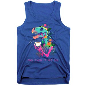 Funny Skeleton Dinosaur Costume Goth Halloween Cool Gift Tank Top