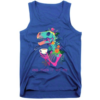 Funny Skeleton Dinosaur Costume Goth Halloween Cool Gift Tank Top