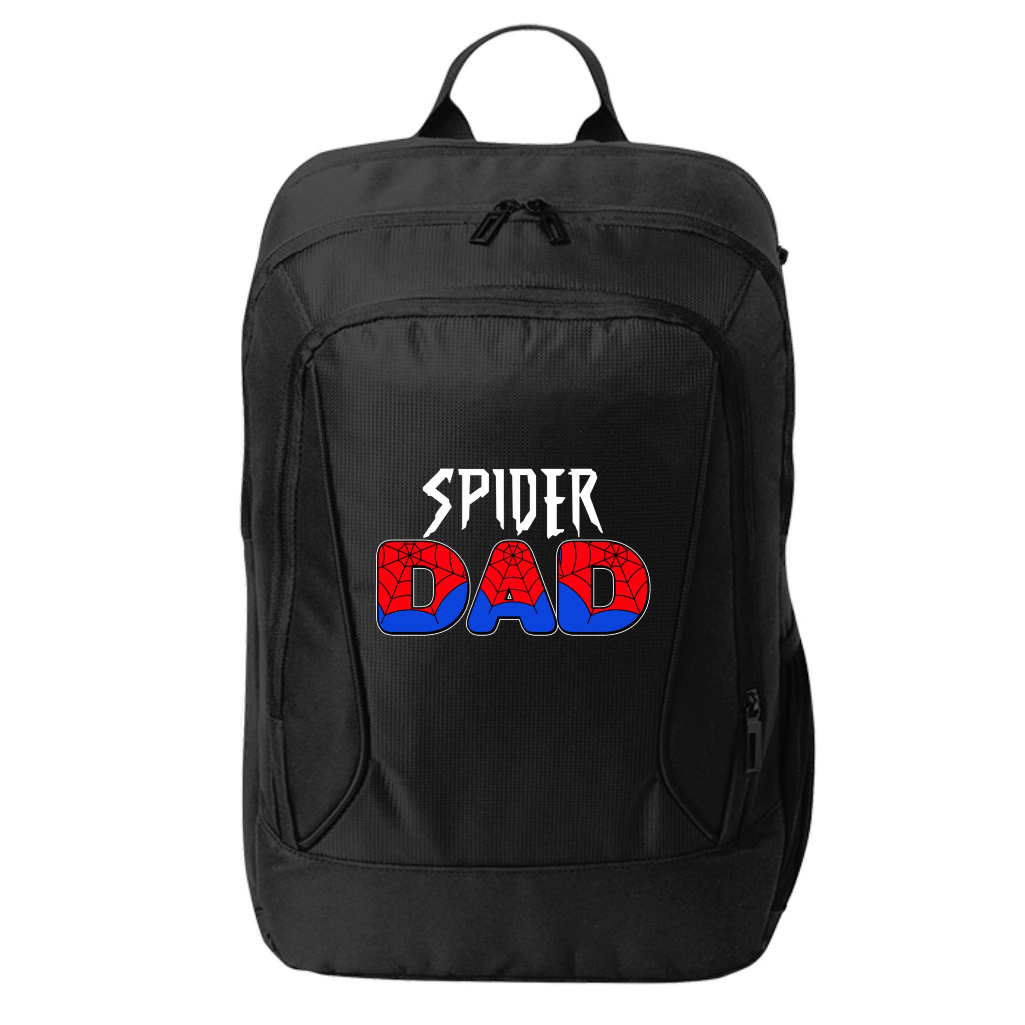 Funny Spider Dad Matching Family Shirts City Backpack
