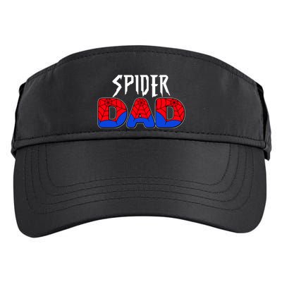 Funny Spider Dad Matching Family Shirts Adult Drive Performance Visor
