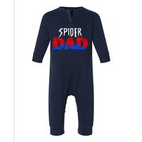 Funny Spider Dad Matching Family Shirts Infant Fleece One Piece