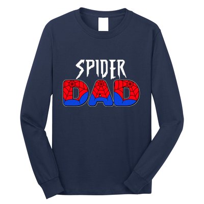 Funny Spider Dad Matching Family Shirts Long Sleeve Shirt