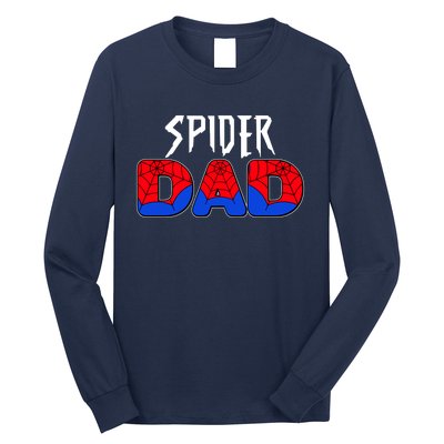 Funny Spider Dad Matching Family Shirts Long Sleeve Shirt