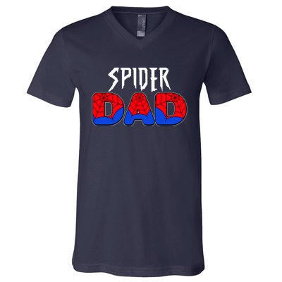 Funny Spider Dad Matching Family Shirts V-Neck T-Shirt