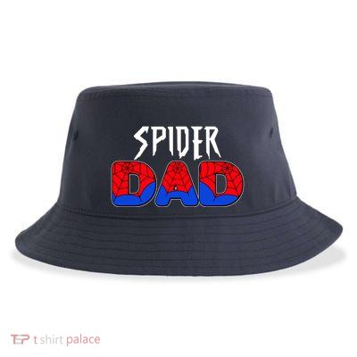 Funny Spider Dad Matching Family Shirts Sustainable Bucket Hat