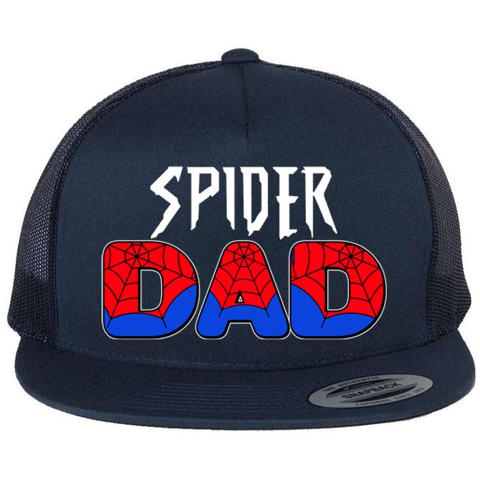 Funny Spider Dad Matching Family Shirts Flat Bill Trucker Hat