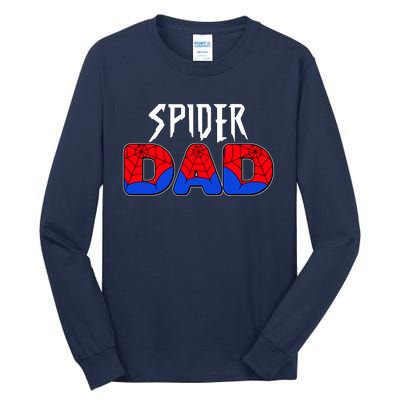 Funny Spider Dad Matching Family Shirts Tall Long Sleeve T-Shirt