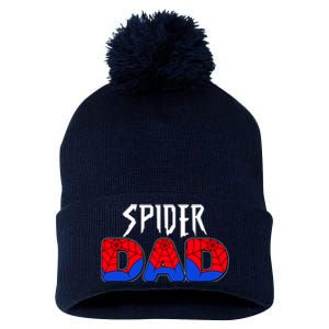 Funny Spider Dad Matching Family Shirts Pom Pom 12in Knit Beanie