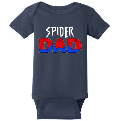 Funny Spider Dad Matching Family Shirts Baby Bodysuit