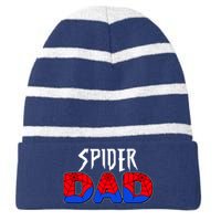 Funny Spider Dad Matching Family Shirts Striped Beanie with Solid Band