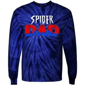 Funny Spider Dad Matching Family Shirts Tie-Dye Long Sleeve Shirt