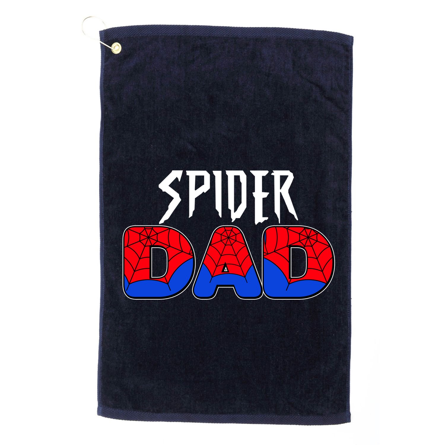Funny Spider Dad Matching Family Shirts Golf Towel