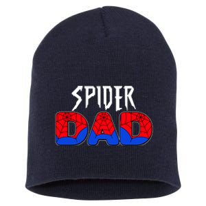 Funny Spider Dad Matching Family Shirts Short Acrylic Beanie