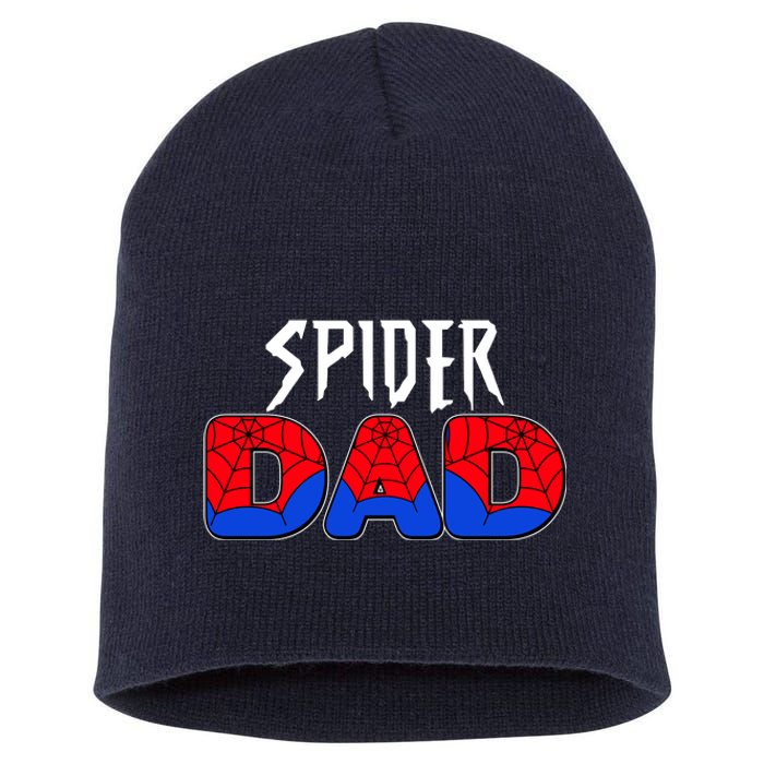 Funny Spider Dad Matching Family Shirts Short Acrylic Beanie