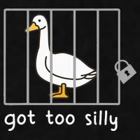 Funny Saying Duck Go To Silly Goose In Jail Ladies PosiCharge Tri-Blend Wicking Tank