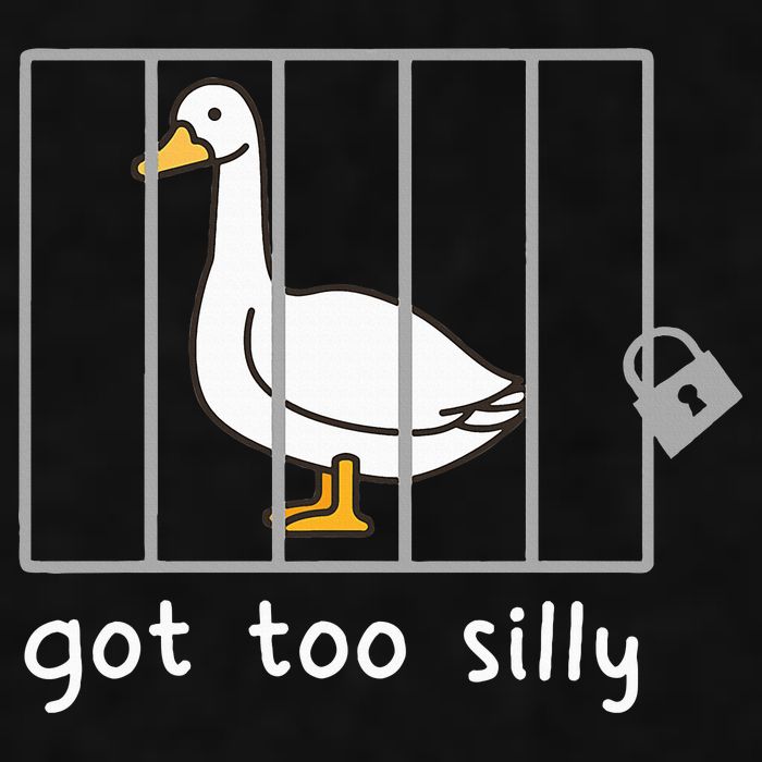 Funny Saying Duck Go To Silly Goose In Jail Ladies PosiCharge Tri-Blend Wicking Tank
