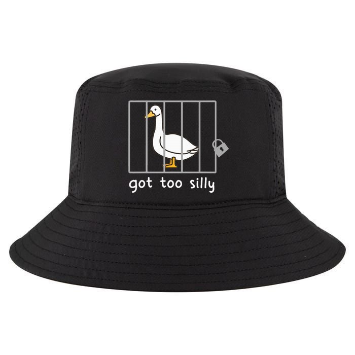 Funny Saying Duck Go To Silly Goose In Jail Cool Comfort Performance Bucket Hat