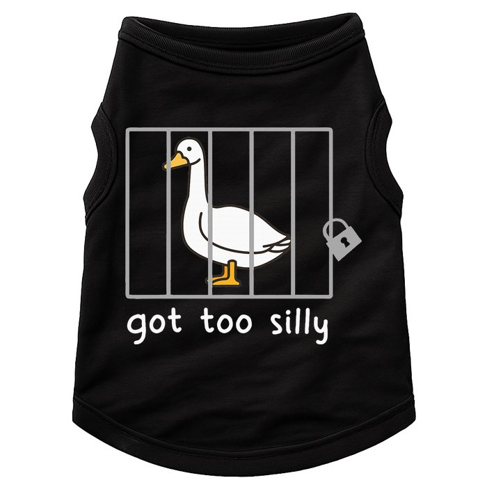 Funny Saying Duck Go To Silly Goose In Jail Doggie Tank