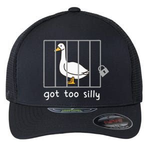 Funny Saying Duck Go To Silly Goose In Jail Flexfit Unipanel Trucker Cap