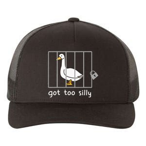 Funny Saying Duck Go To Silly Goose In Jail Yupoong Adult 5-Panel Trucker Hat