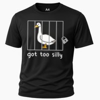 Funny Saying Duck Go To Silly Goose In Jail Performance Shirt