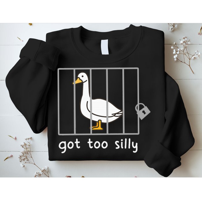 Funny Saying Duck Go To Silly Goose In Jail Sweatshirt