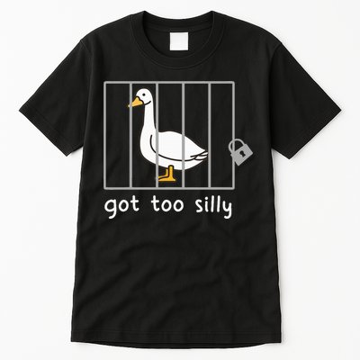 Funny Saying Duck Go To Silly Goose In Jail Tall T-Shirt
