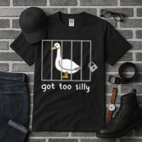 Funny Saying Duck Go To Silly Goose In Jail Tall T-Shirt