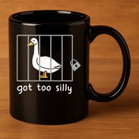 Funny Saying Duck Go To Silly Goose In Jail 11oz C Handle Ceramic Mug