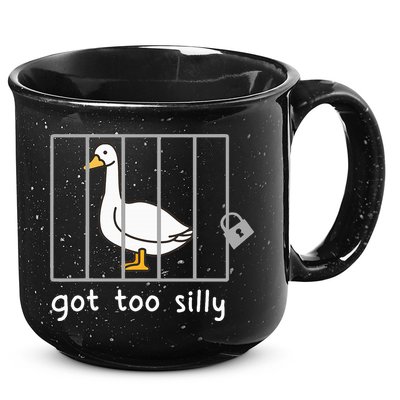Funny Saying Duck Go To Silly Goose In Jail 15oz Campfire Ceramic Mug