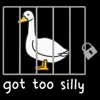 Funny Saying Duck Go To Silly Goose In Jail 16 in Basic Backpack