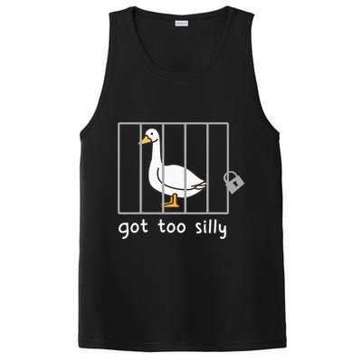 Funny Saying Duck Go To Silly Goose In Jail PosiCharge Competitor Tank