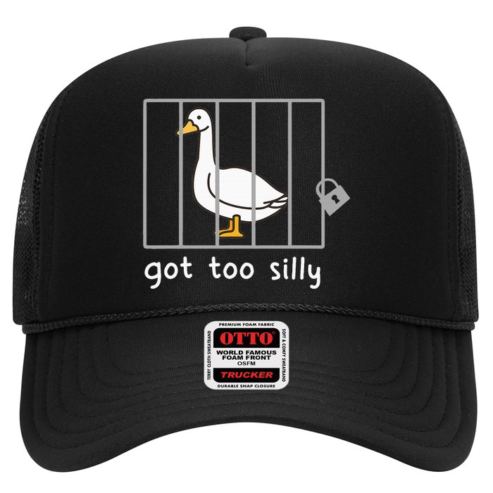 Funny Saying Duck Go To Silly Goose In Jail Hat