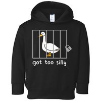 Funny Saying Duck Go To Silly Goose In Jail Toddler Hoodie
