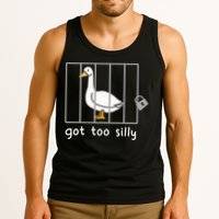 Funny Saying Duck Go To Silly Goose In Jail Tank Top