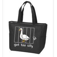 Funny Saying Duck Go To Silly Goose In Jail Zip Tote Bag