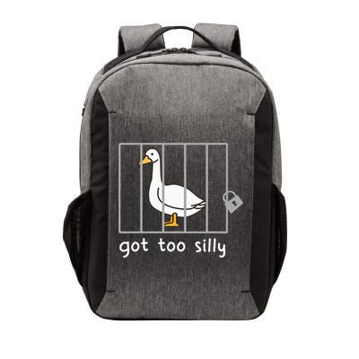 Funny Saying Duck Go To Silly Goose In Jail Vector Backpack