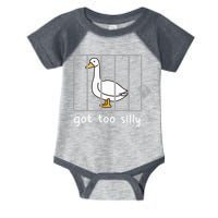 Funny Saying Duck Go To Silly Goose In Jail Infant Baby Jersey Bodysuit