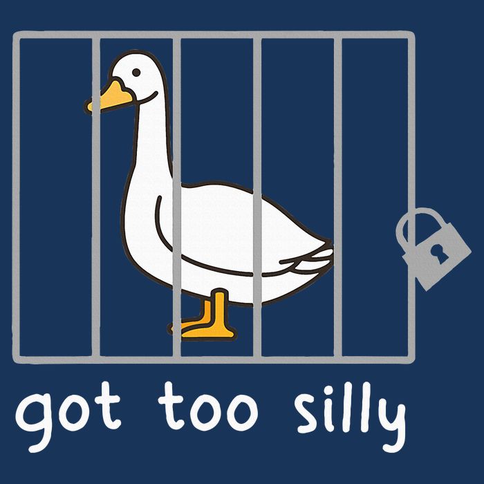 Funny Saying Duck Go To Silly Goose In Jail Infant Baby Jersey Bodysuit