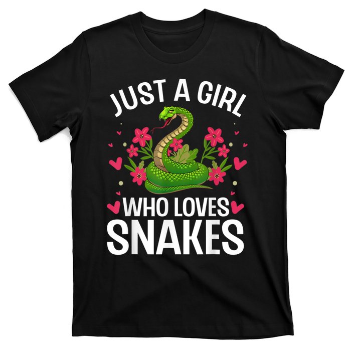 Funny Snake Design For Girl Women Snake Lover Kids Toddlers T-Shirt