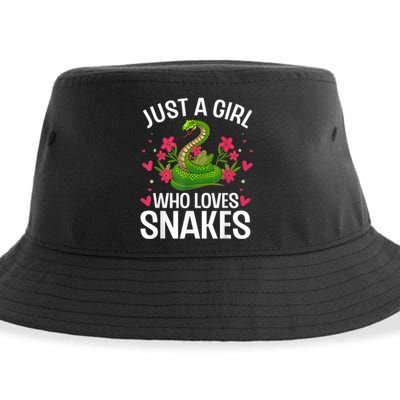 Funny Snake Design For Girl Women Snake Lover Kids Toddlers Sustainable Bucket Hat