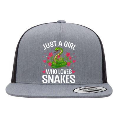 Funny Snake Design For Girl Women Snake Lover Kids Toddlers Flat Bill Trucker Hat