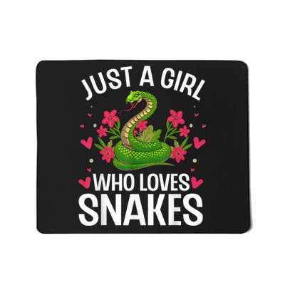 Funny Snake Design For Girl Women Snake Lover Kids Toddlers Mousepad