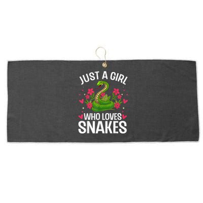 Funny Snake Design For Girl Women Snake Lover Kids Toddlers Large Microfiber Waffle Golf Towel