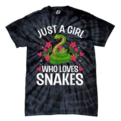 Funny Snake Design For Girl Women Snake Lover Kids Toddlers Tie-Dye T-Shirt