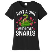 Funny Snake Design For Girl Women Snake Lover Kids Toddlers Women's T-Shirt