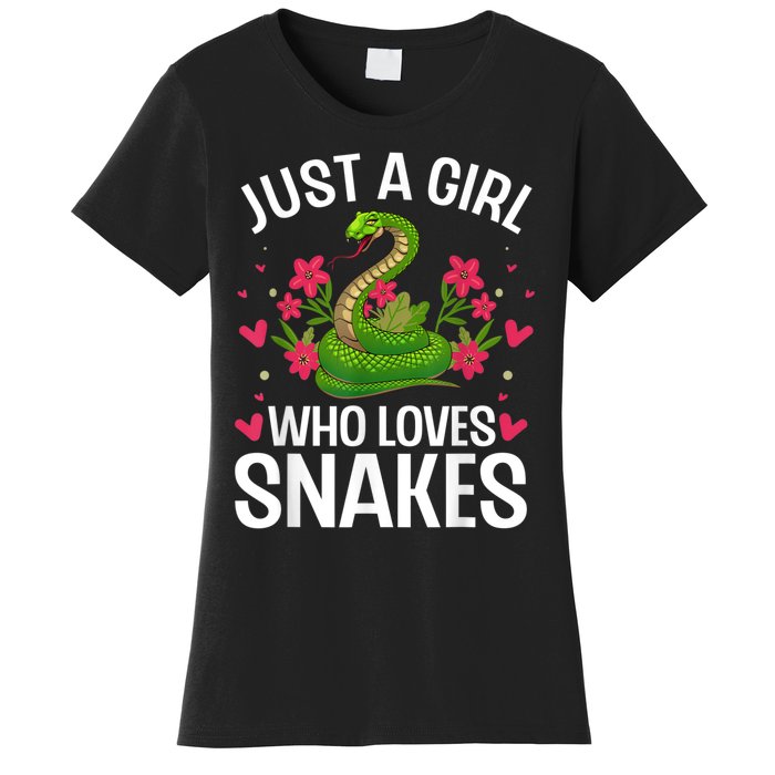 Funny Snake Design For Girl Women Snake Lover Kids Toddlers Women's T-Shirt