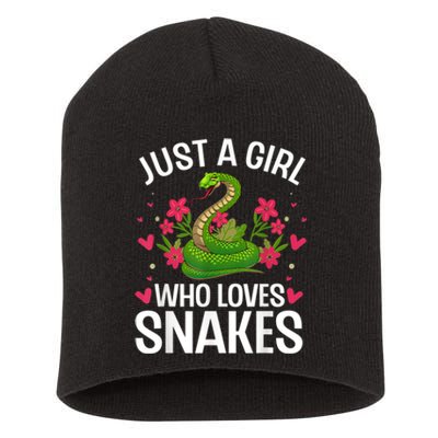 Funny Snake Design For Girl Women Snake Lover Kids Toddlers Short Acrylic Beanie